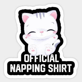 official napping shirt Sticker